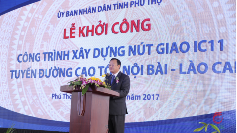 Lễ khởi công công trình xây dựng nút giao IC11, tuyến đường cao tốc Nội Bài – Lào Cai